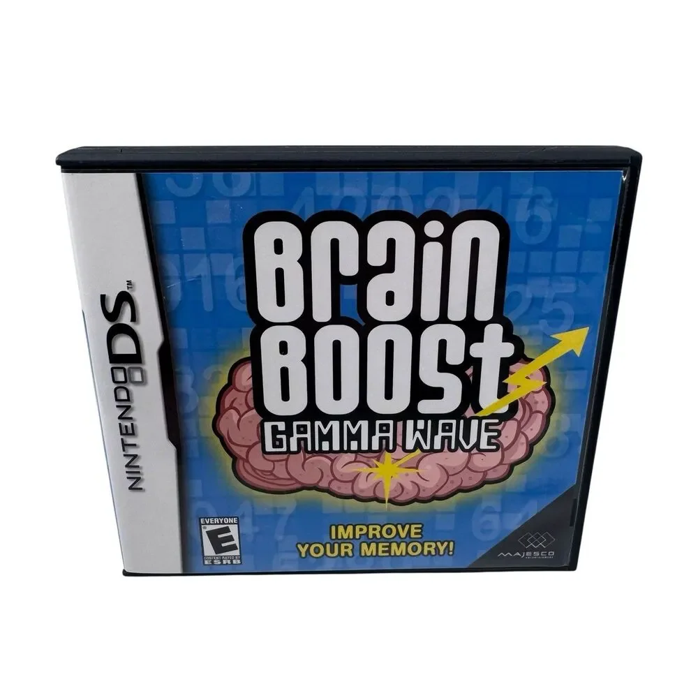 Brain Boost Gamma Wave - Nintendo DS - Complete- CIB - Fast Shipping